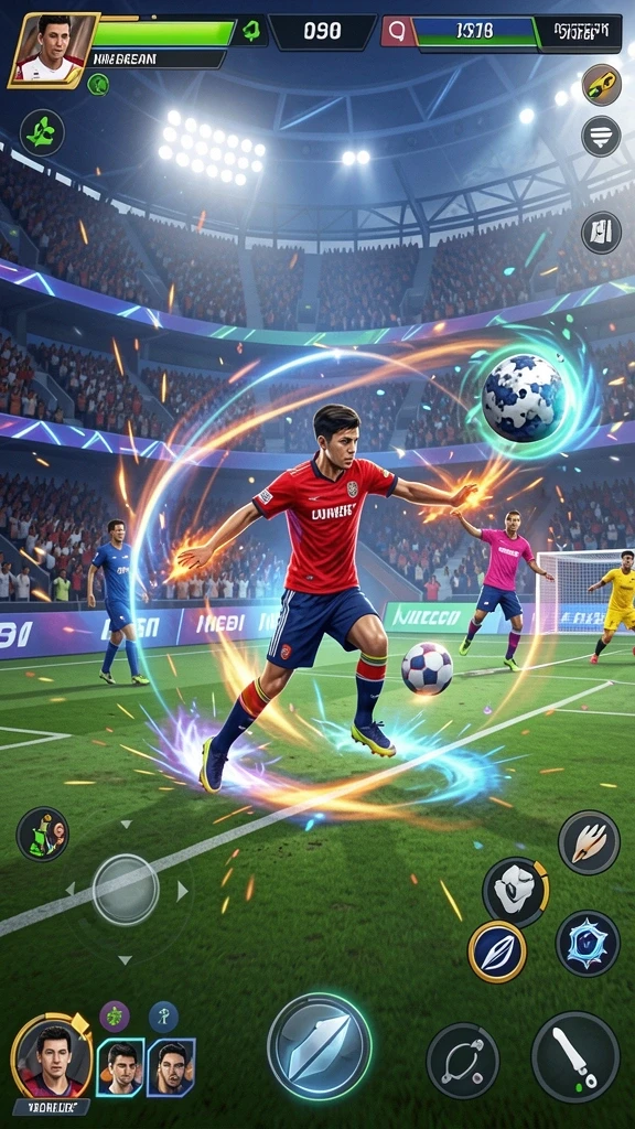 rpgame - Tampilan pertarungan epik melawan monster.