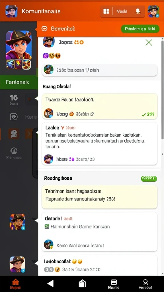 rpyyy - Menunjukkan karakter utama yang siap berpetualang.