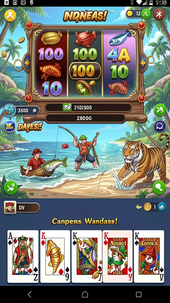 spinharta - Tampilan level yang penuh warna dan detail.